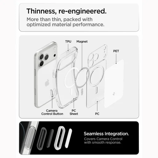 iPhone 17 Pro Max / 18 Pro Max lesklé biele puzdro Spigen Ultra Hybrid T MagSafe - 9