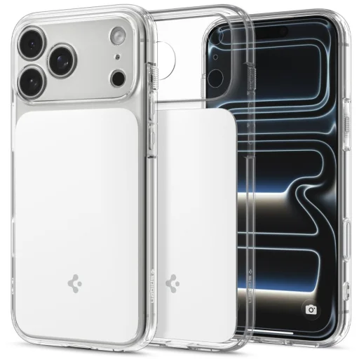 iPhone 17 Pro Max / 18 Pro Max lesklé biele puzdro Spigen Ultra Hybrid T MagSafe - 1