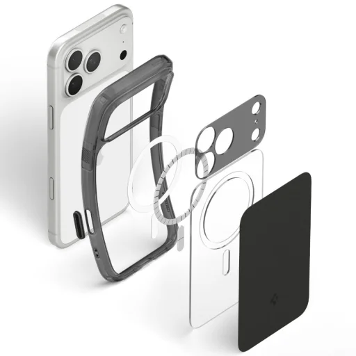 Apple iPhone 17 Pro / 18 Pro matné čierne puzdro Spigen Ultra Hybrid T MagSafe - 4