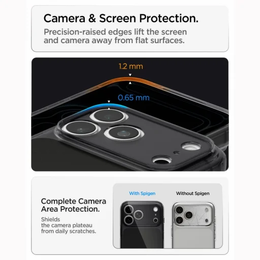Apple iPhone 17 Pro / 18 Pro matné čierne puzdro Spigen Ultra Hybrid T MagSafe - 11