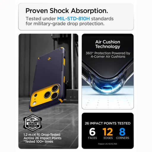 Apple iPhone 17 Pro / 18 Pro tmavomodrý Spigen Nano Pop Hybrid MagSafe zadný kryt - 12