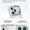 iPhone 17 Pro / 18 Pro priehľadné / strieborné puzdro Spigen Ultra Hybrid Optik S MagSafe thumbnail
