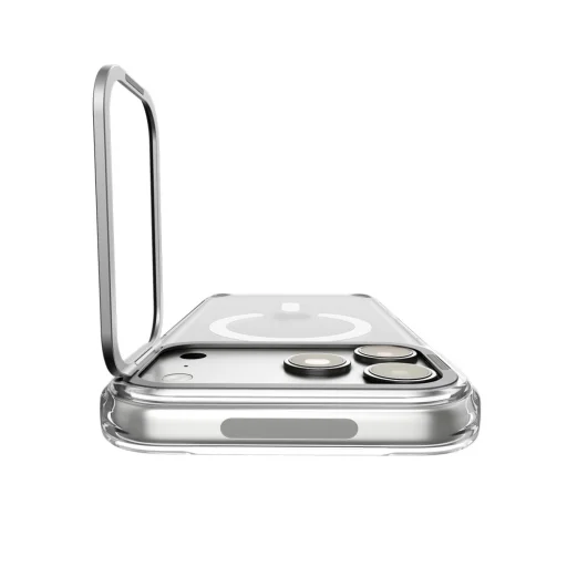 iPhone 17 Pro / 18 Pro priehľadné / strieborné puzdro Spigen Ultra Hybrid Optik S MagSafe - 5