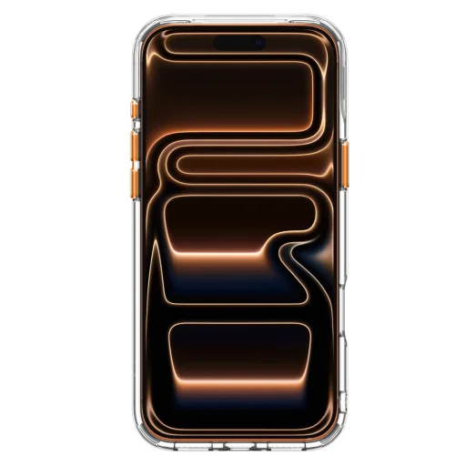 iPhone 17 Pro / 18 Pro priehľadný / oranžový kryt Spigen Ultra Hybrid Optik S MagSafe - 4