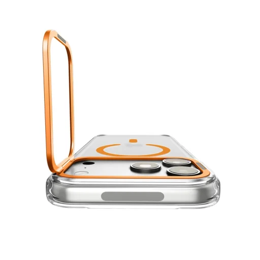 iPhone 17 Pro / 18 Pro priehľadný / oranžový kryt Spigen Ultra Hybrid Optik S MagSafe - 5