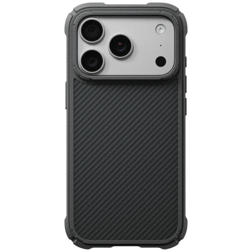 iPhone 18 Pro / 17 Pro čierno-sivé ochranné puzdro PITAKA Cairn Case - 1