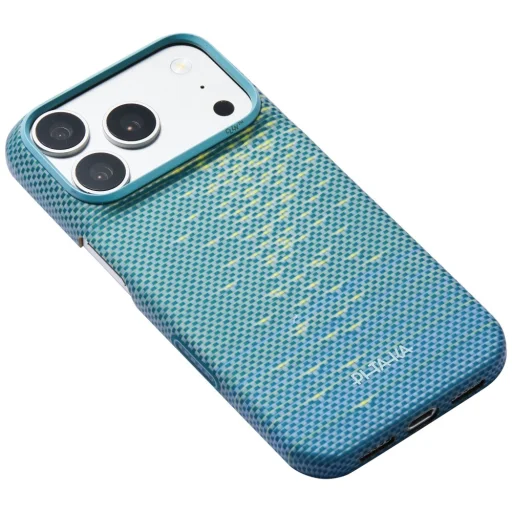 iPhone 18 Pro / 17 Pro modrý PITAKA Edge MagSafe aramidový kryt - 3
