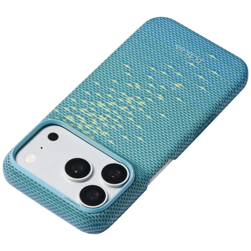 iPhone 18 Pro / 17 Pro modrý PITAKA Edge MagSafe aramidový kryt - 4
