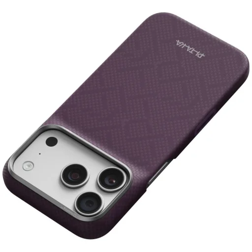 iPhone 18 Pro / 17 Pro Charoite fialový PITAKA Edge Case PTK Weaving MagSafe kryt - 4