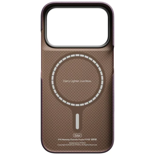 iPhone 18 Pro / 17 Pro Charoite fialový PITAKA Edge Case PTK Weaving MagSafe kryt - 7