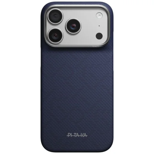 iPhone 18 Pro / 17 Pro modrý PITAKA Edge PTK Weaving-Sapphire MagSafe kryt - 2