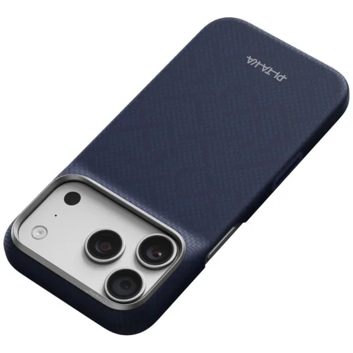 iPhone 18 Pro / 17 Pro modrý PITAKA Edge PTK Weaving-Sapphire MagSafe kryt - 4