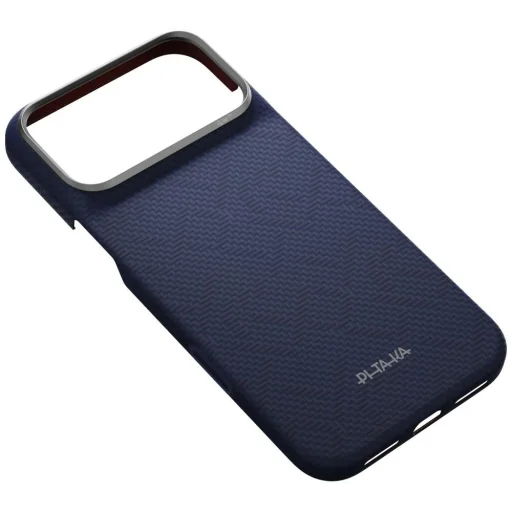 Apple iPhone 18 Pro Max / 17 Pro Max modrý PITAKA Edge Case PTK Weaving MagSafe kryt - 5