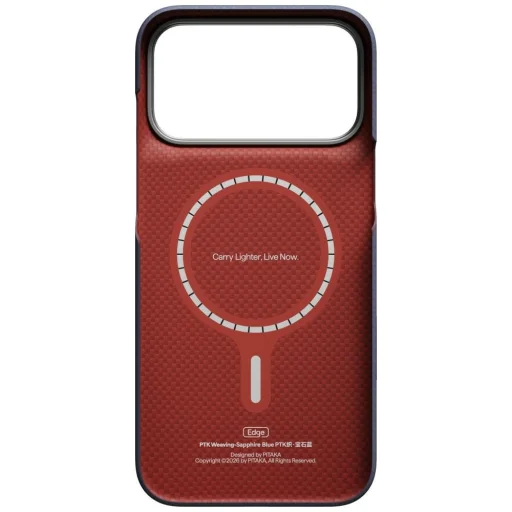 Apple iPhone 18 Pro Max / 17 Pro Max modrý PITAKA Edge Case PTK Weaving MagSafe kryt - 6