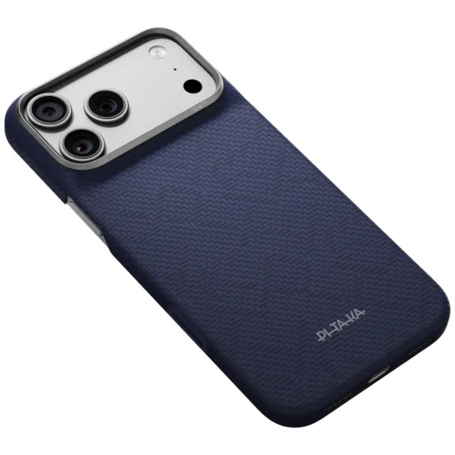 Apple iPhone 18 Pro Max / 17 Pro Max modrý PITAKA Edge Case PTK Weaving MagSafe kryt - 2