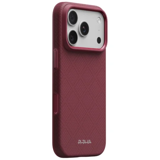 iPhone 18 Pro / 17 Pro Bordó PITAKA Summa Case védőtok - 2
