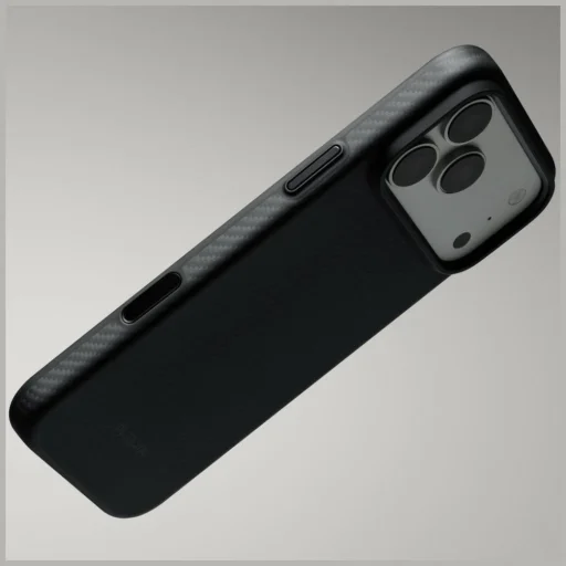 iPhone 18 Pro / 17 Pro čierno-sivé ochranné puzdro PITAKA Summa Case - 9