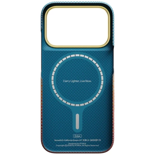 iPhone 17 Pro západ slnka PITAKA Edge Case California Dream 02 puzdro - 3