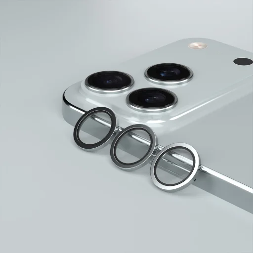 Apple iPhone 18 Pro / 18 Pro Max strieborné Etteri ochranné sklo na šošovku fotoaparátu - 2