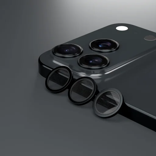 iPhone 18 Pro / 18 Pro Max tmavosivé Etteri tvrdené sklo na šošovku fotoaparátu - 2