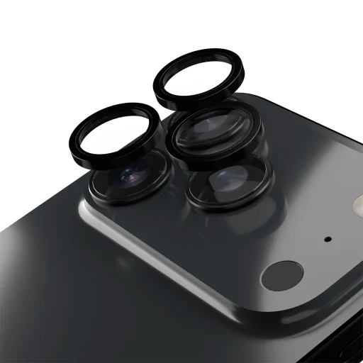 iPhone 18 Pro / 18 Pro Max tmavosivé Etteri tvrdené sklo na šošovku fotoaparátu - 1