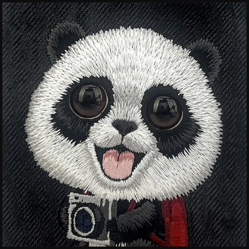  iPhone 18 Pro / 17 Pro fekete Nimmy Big Eyed Giant Panda tok - 6