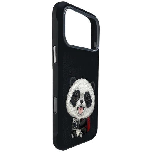  iPhone 18 Pro / 17 Pro fekete Nimmy Big Eyed Giant Panda tok - 3