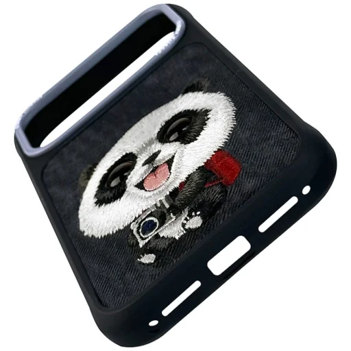  iPhone 18 Pro / 17 Pro fekete Nimmy Big Eyed Giant Panda tok - 4