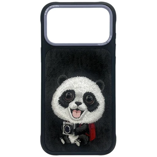 Čierne puzdro Nimmy Big Eyed Giant Panda pre iPhone 18 Pro Max / 17 Pro Max - 1