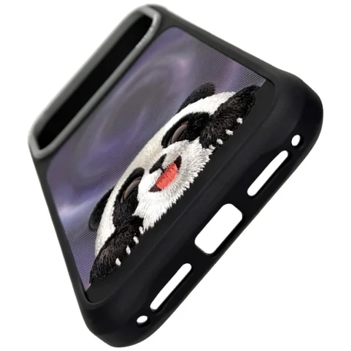 iPhone 18 Pro / 17 Pro čierne Nimmy puzdro MagSafe – ležiaca panda veľká s veľkými očami - 3