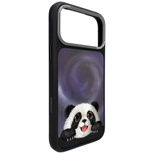  iPhone 18 Pro / 17 Pro fekete Nimmy Nagy Szemű Fekvő Óriás Panda MagSafe tok - 5