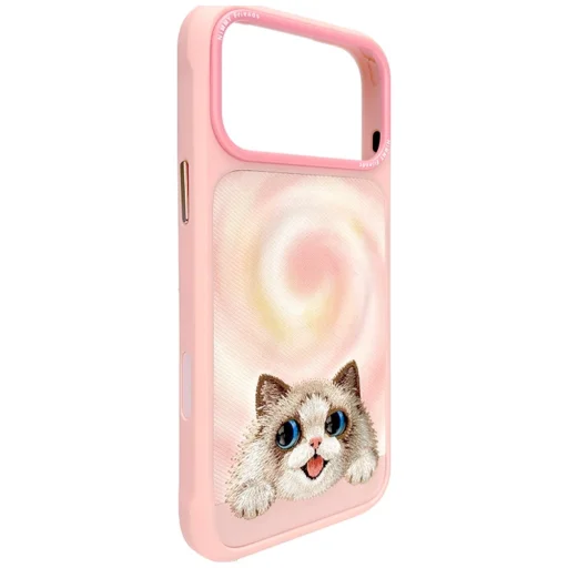 iPhone 18 Pro / 17 Pro ružové puzdro Nimmy – ležiaca mačka Ragdoll s veľkými očami - 5