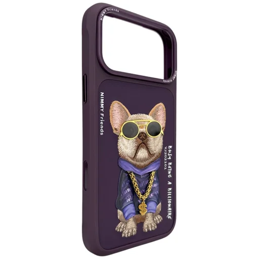 iPhone 18 Pro Max / 17 Pro Max fialové puzdro Nimmy Glasses Cool Dog - 4