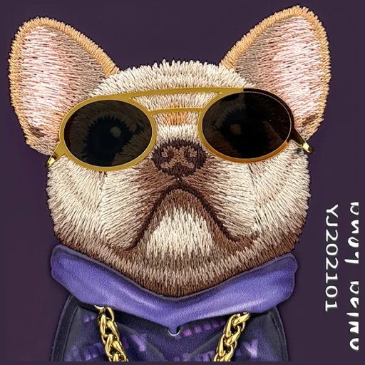 iPhone 18 Pro Max / 17 Pro Max fialové puzdro Nimmy Glasses Cool Dog - 6
