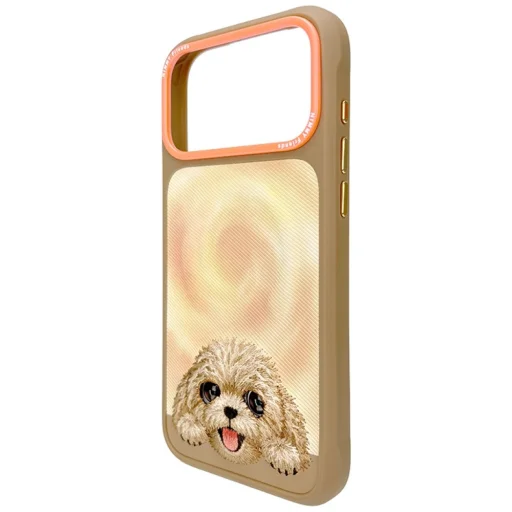 iPhone 18 Pro Max / 17 Pro Max hnedé puzdro Nimmy Big Eyed Lying Teddy Poodle - 4