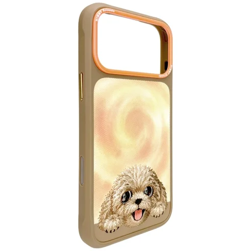 iPhone 18 Pro Max / 17 Pro Max hnedé puzdro Nimmy Big Eyed Lying Teddy Poodle - 5