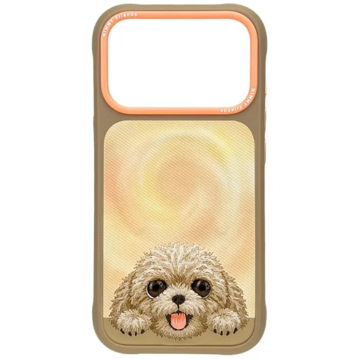 iPhone 18 Pro Max / 17 Pro Max hnedé puzdro Nimmy Big Eyed Lying Teddy Poodle - 1