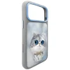 Apple iPhone 18 Pro Max / 17 Pro Max sivý zadný kryt Nimmy Big Eyed Silver Shaded Cat thumbnail
