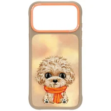  iPhone 18 Pro / 17 Pro Barna Nimmy Big Eyed Teddy Poodle hátlap tok