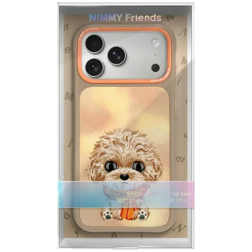  iPhone 18 Pro / 17 Pro Barna Nimmy Big Eyed Teddy Poodle hátlap tok - 7