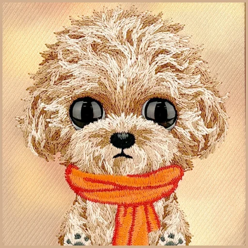 iPhone 18 Pro / 17 Pro hnedý zadný kryt Nimmy Big Eyed Teddy Poodle - 6