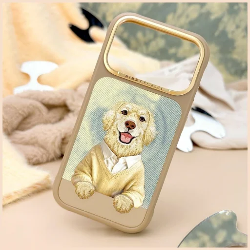 iPhone 17 Pro / 18 Pro hnedý Nimmy Gentle Pets Series Dog MagSafe kryt - 7