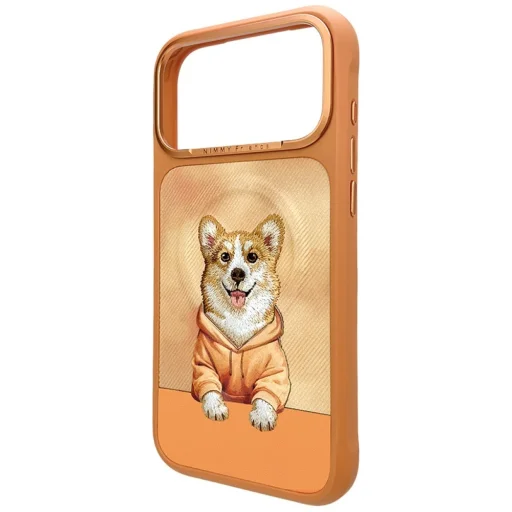 iPhone 17 Pro / 18 Pro oranžové puzdro MagSafe Nimmy Gentle Pets Series Dog - 2