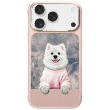 Apple iPhone 17 Pro / 18 Pro ružový Nimmy Gentle Pets Series Dog MagSafe zadný kryt