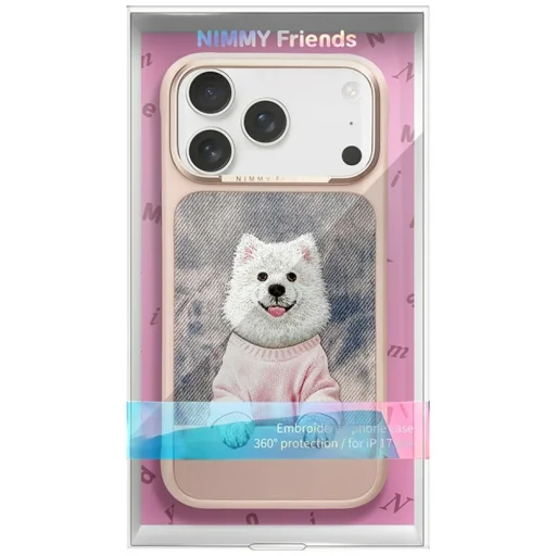 Apple iPhone 17 Pro / 18 Pro ružový Nimmy Gentle Pets Series Dog MagSafe zadný kryt - 8