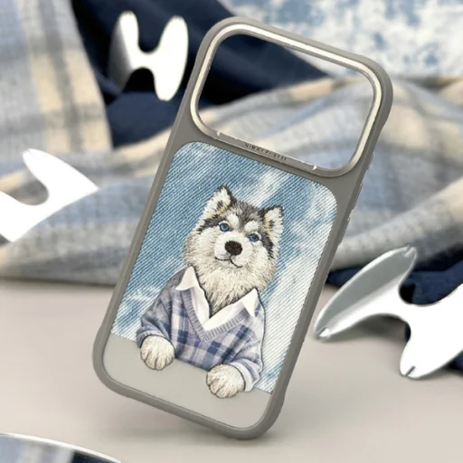 Sivý kryt Nimmy Gentle Pets Series Dog MagSafe pre iPhone 17 Pro / 18 Pro - 11