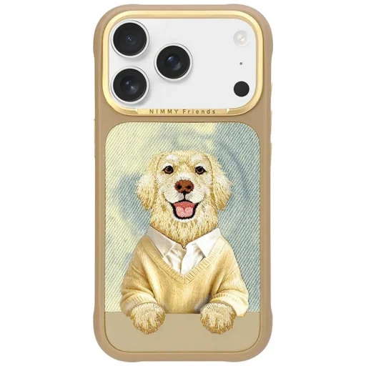 iPhone 17 Pro Max / 18 Pro Max Barna Nimmy Gentle Pets Series Kutyás MagSafe tok - 1