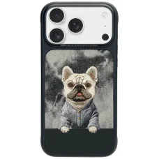 iPhone 17 Pro Max / 18 Pro Max čierne puzdro Nimmy Gentle Pets Series Dog MagSafe