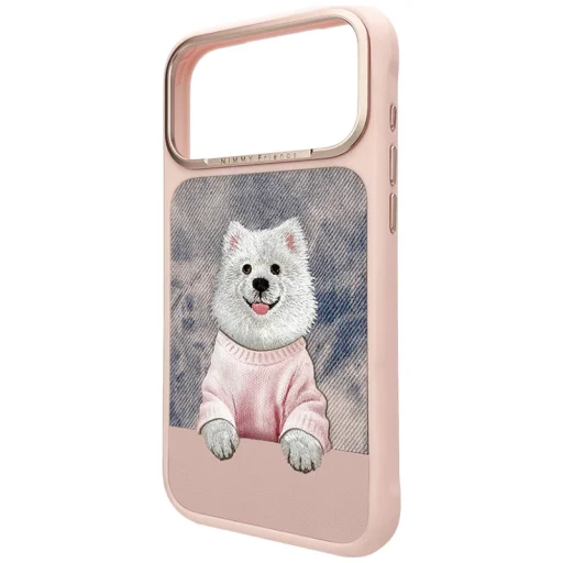 Apple iPhone 17 Pro Max / 18 Pro Max ružový Nimmy Gentle Pets Series Dog MagSafe zadný kryt - 2