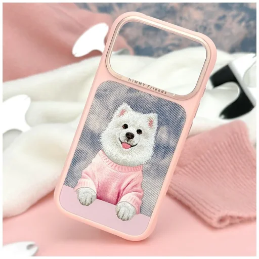 Apple iPhone 17 Pro Max / 18 Pro Max ružový Nimmy Gentle Pets Series Dog MagSafe zadný kryt - 7